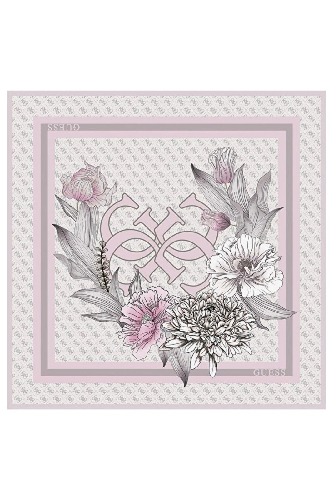 90x90 Square Kadın Ipek Eşarp-AW5729SIL90