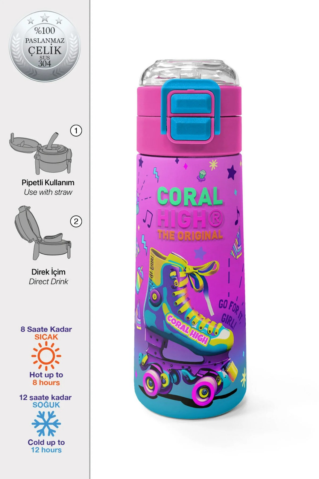 Coral High-Çelik Termos-31955
