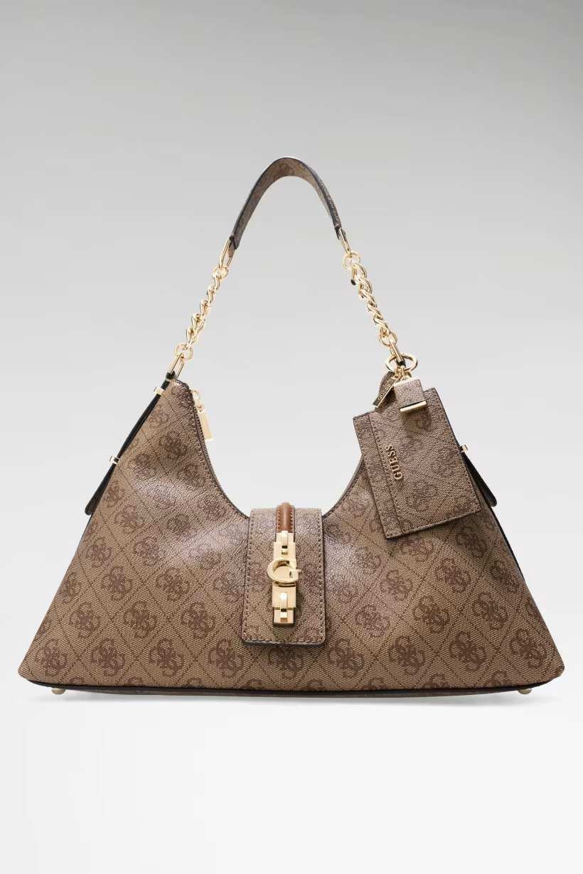 Yvonne Logo Hobo Omuz Çantası-SG237801
