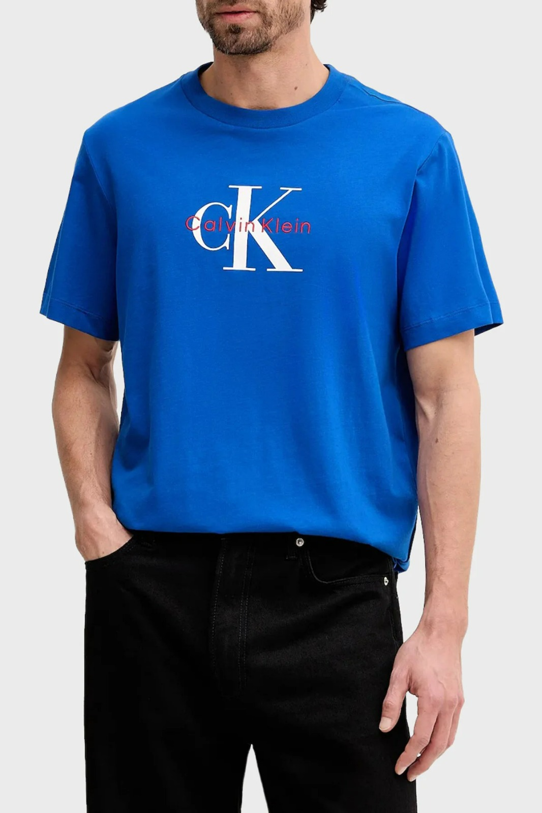 Erkek Baskılı T-Shirt-LV04RB862GYNM