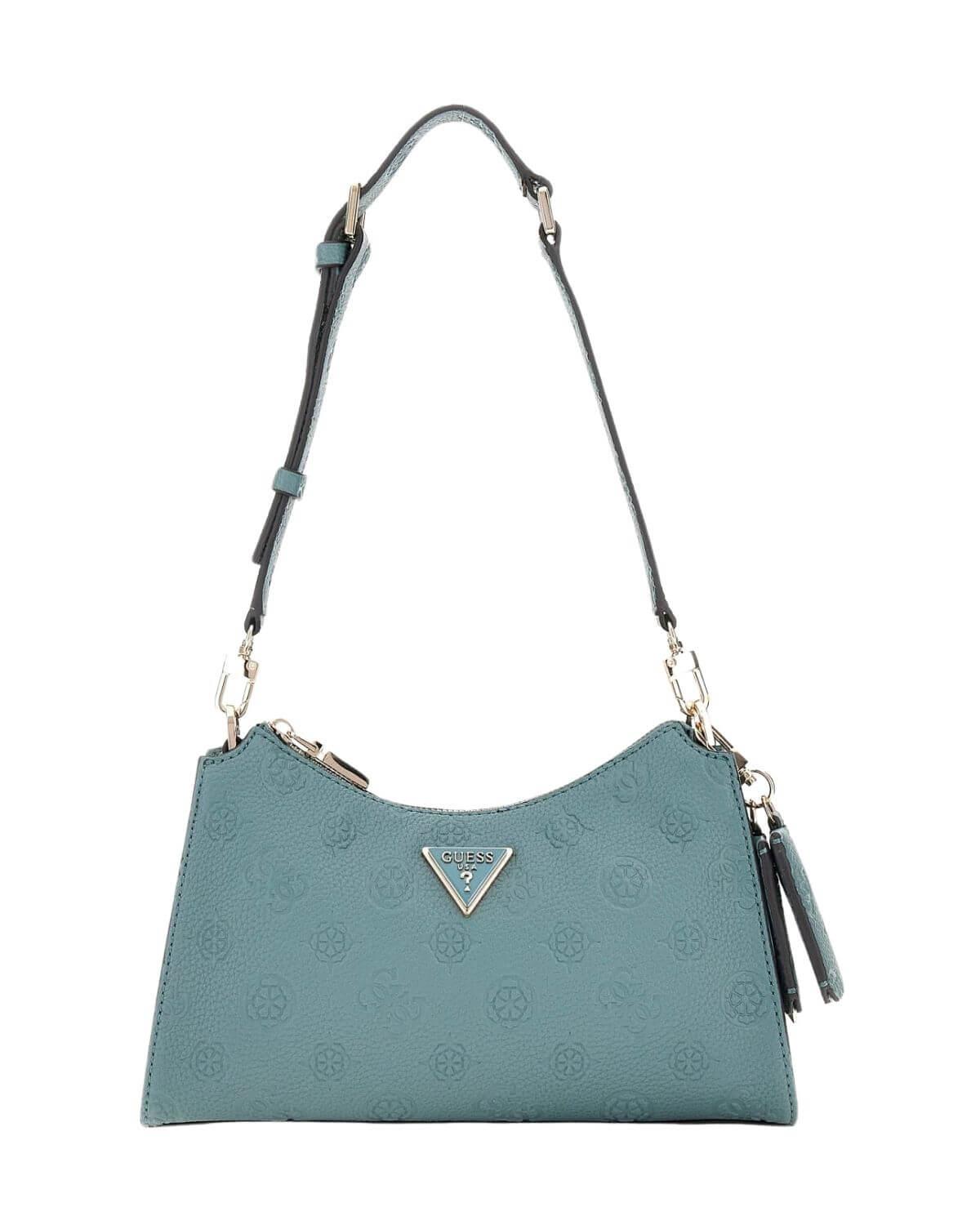 GUESS CRESIDIA TOP ZIP SHOULDER BAG DEESA LOGO CNVRTBLE PG934918