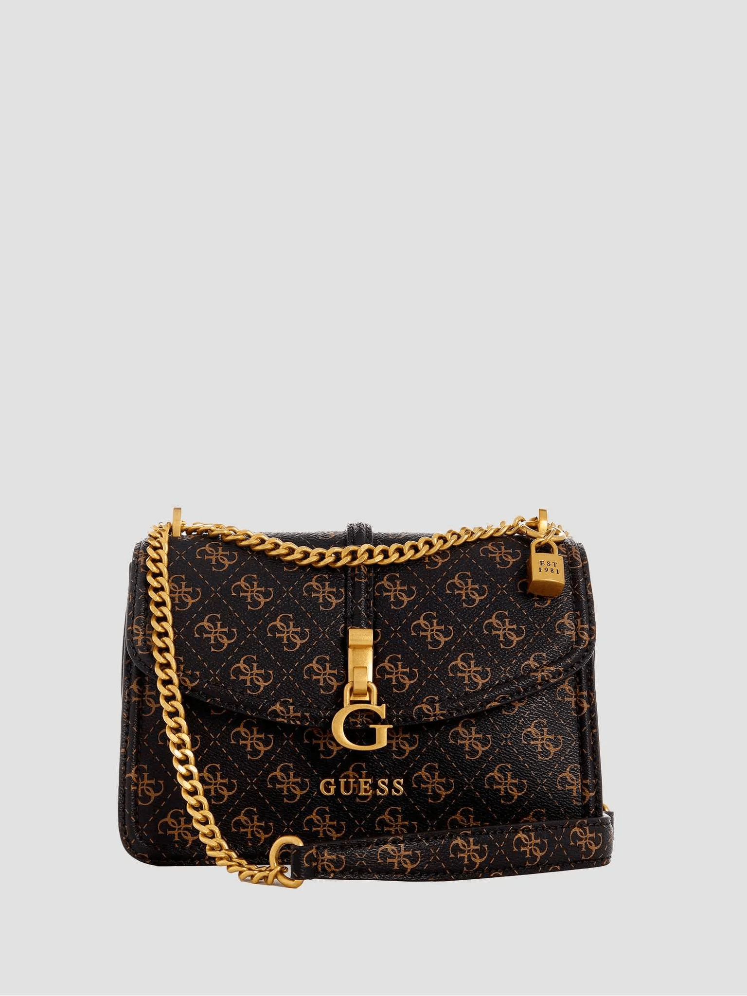Guess G James Logolu Kahverengi Çapraz Omuz Çantası