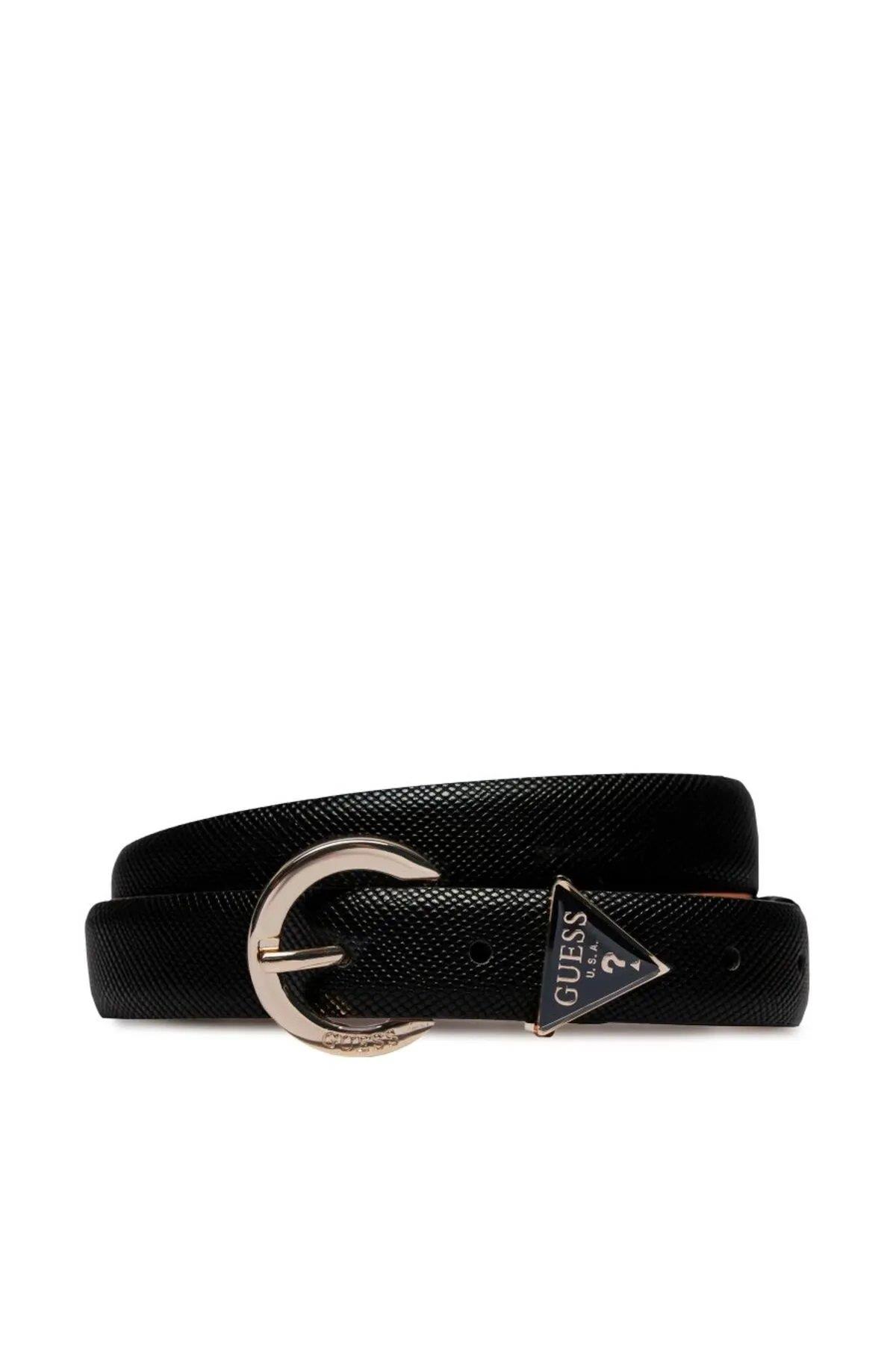 Guess Jazlynn Ayarlanabilir Siyah Kadın Kemer