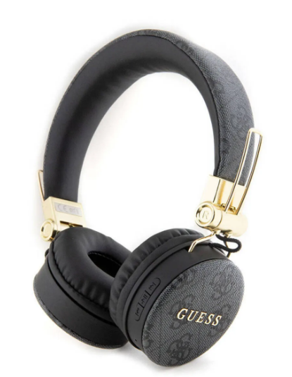 Guess Kulak Üstü Bluetooth Kulaklık Guess Lisanslı PU Deri Ayarlanabilir Tasarım Siyah GUBH704GENK