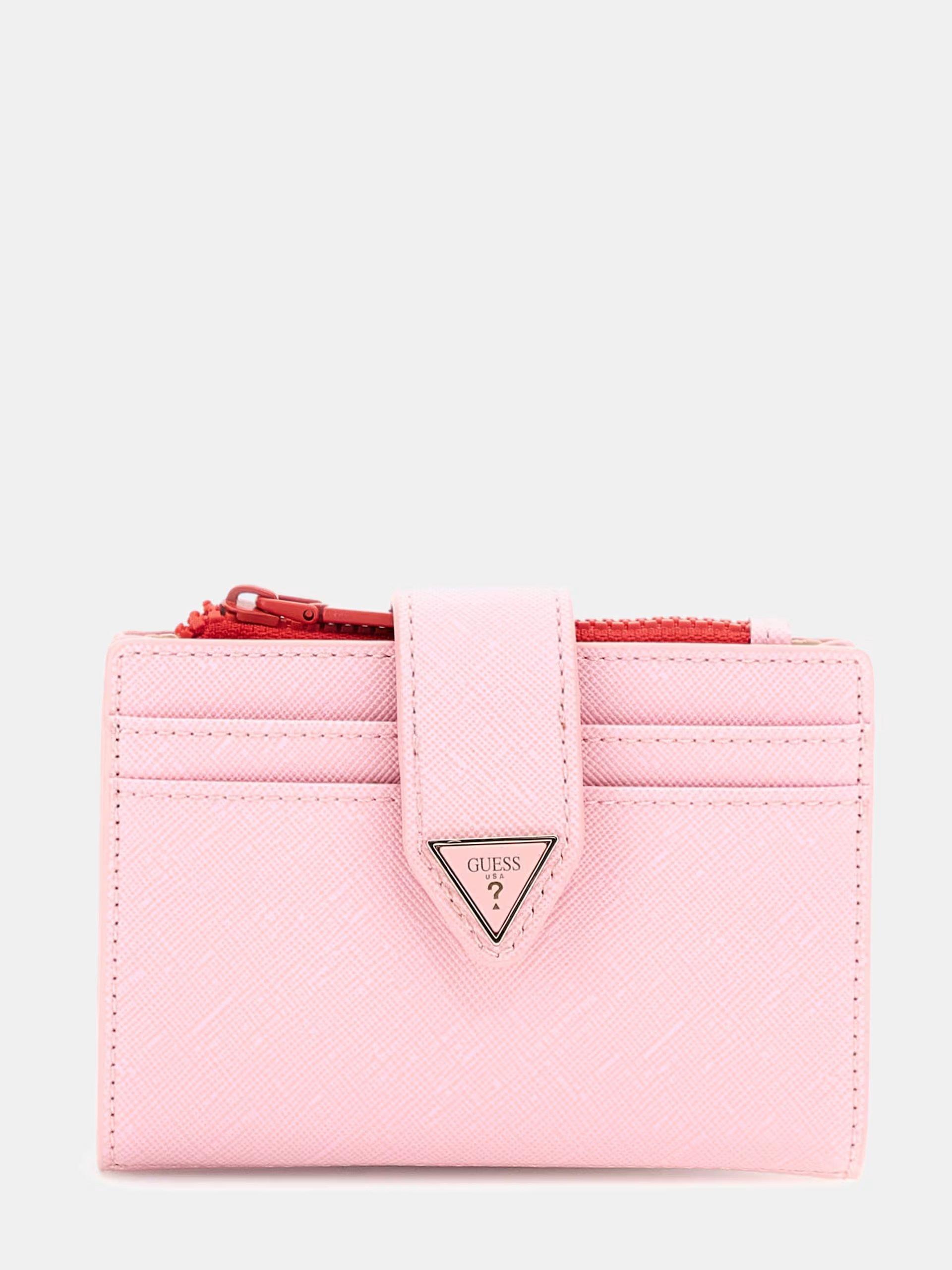 Guess Saffiano Kadın Kartlık Pembe