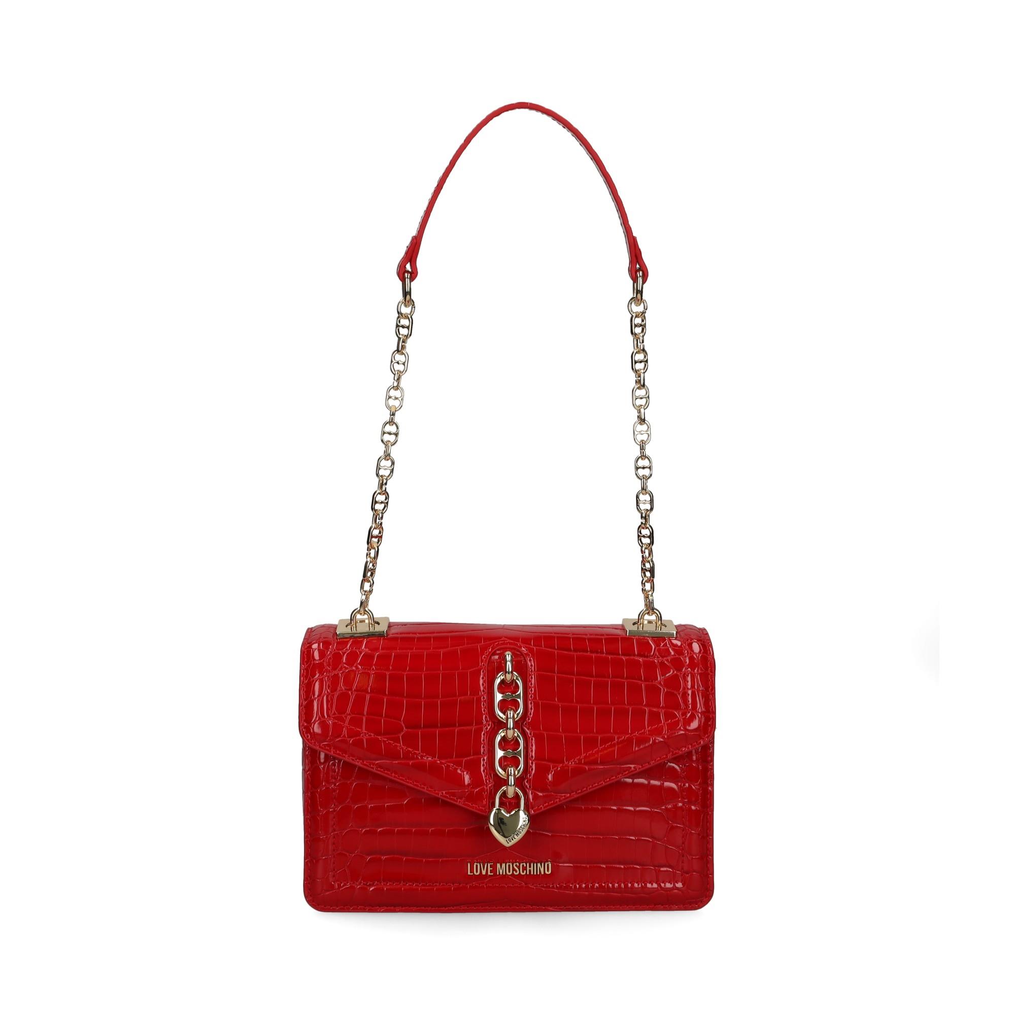 Love Moschino omuz çantası BORSA SHINY CROCO JC4384PP0LKJ0500