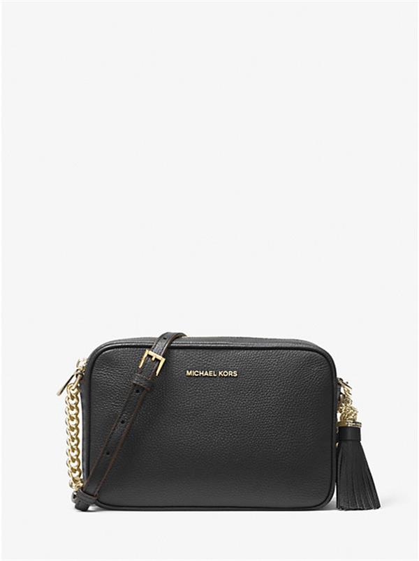 MICHAEL KORS (専) Michael Kors Jet Set Large Printed Logo Crossbody Bag-BROWN