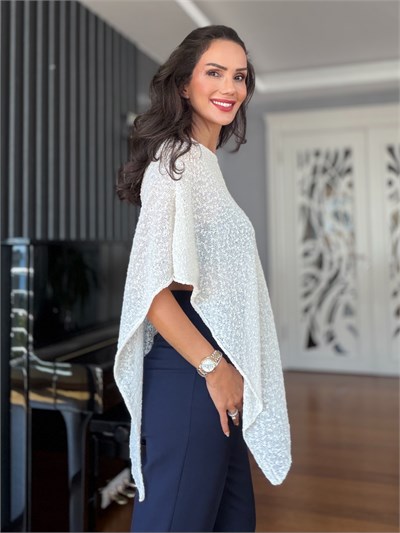 Ekru Panço Model Triko