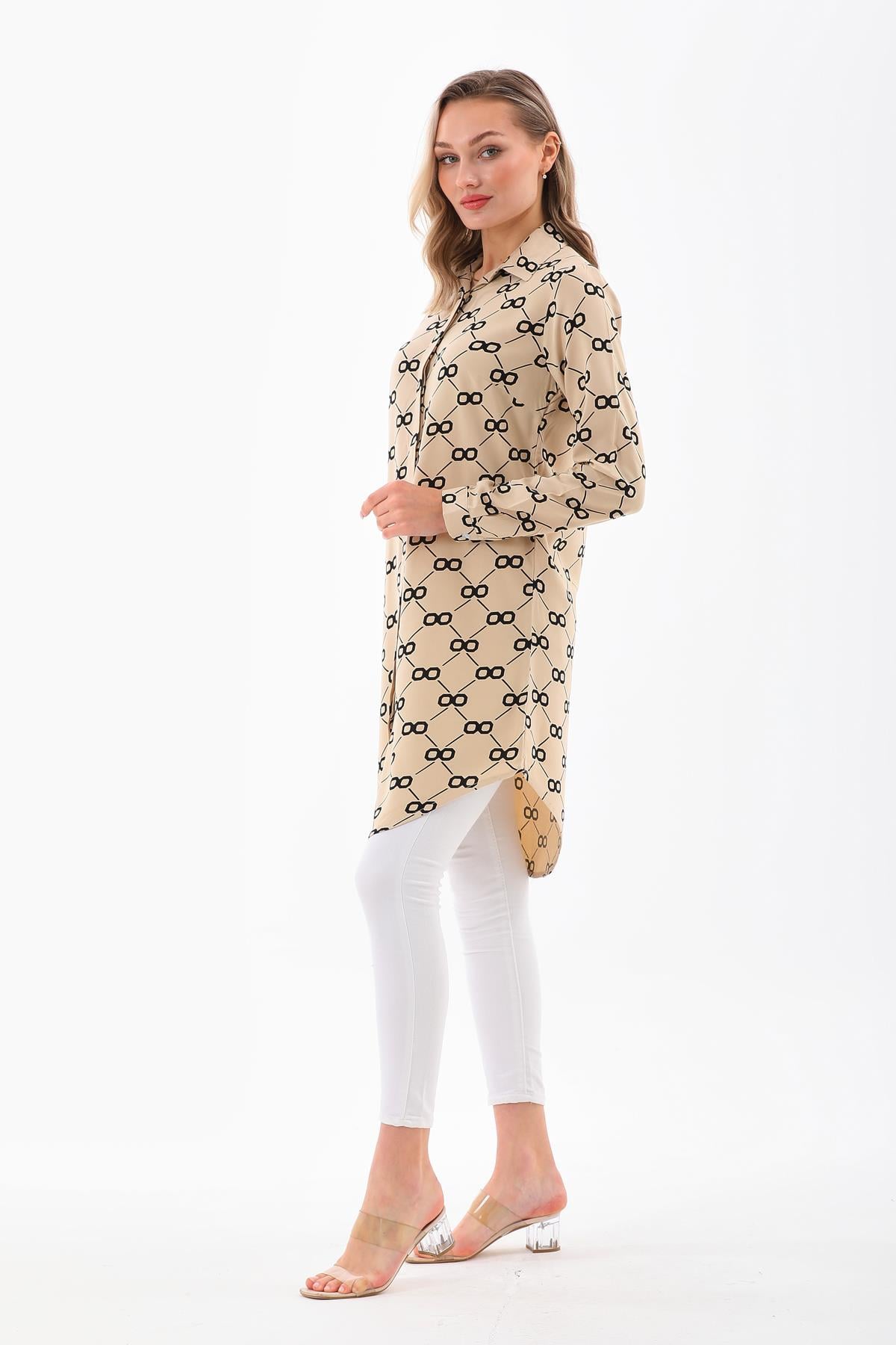 Kadin dokuma gömlek -tunik - Charamela