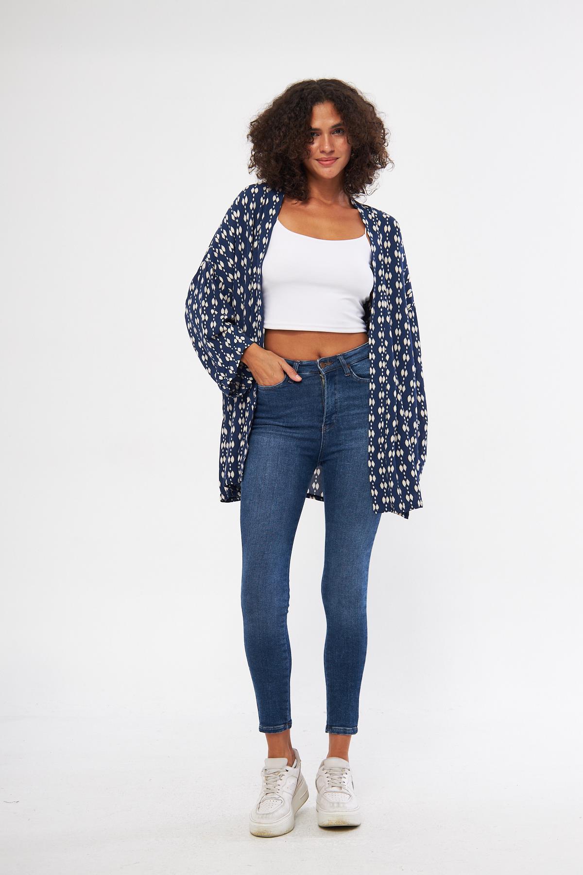 Kadın kimono tunik - Charamela