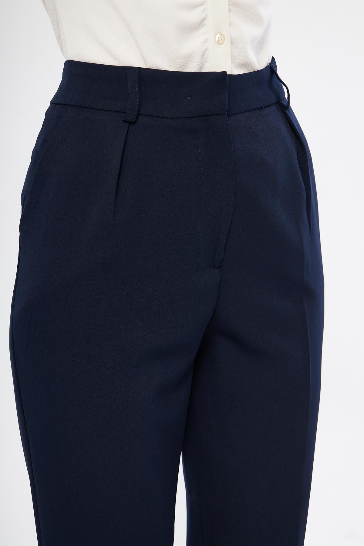 Lacivert smart pantolon - Charamela