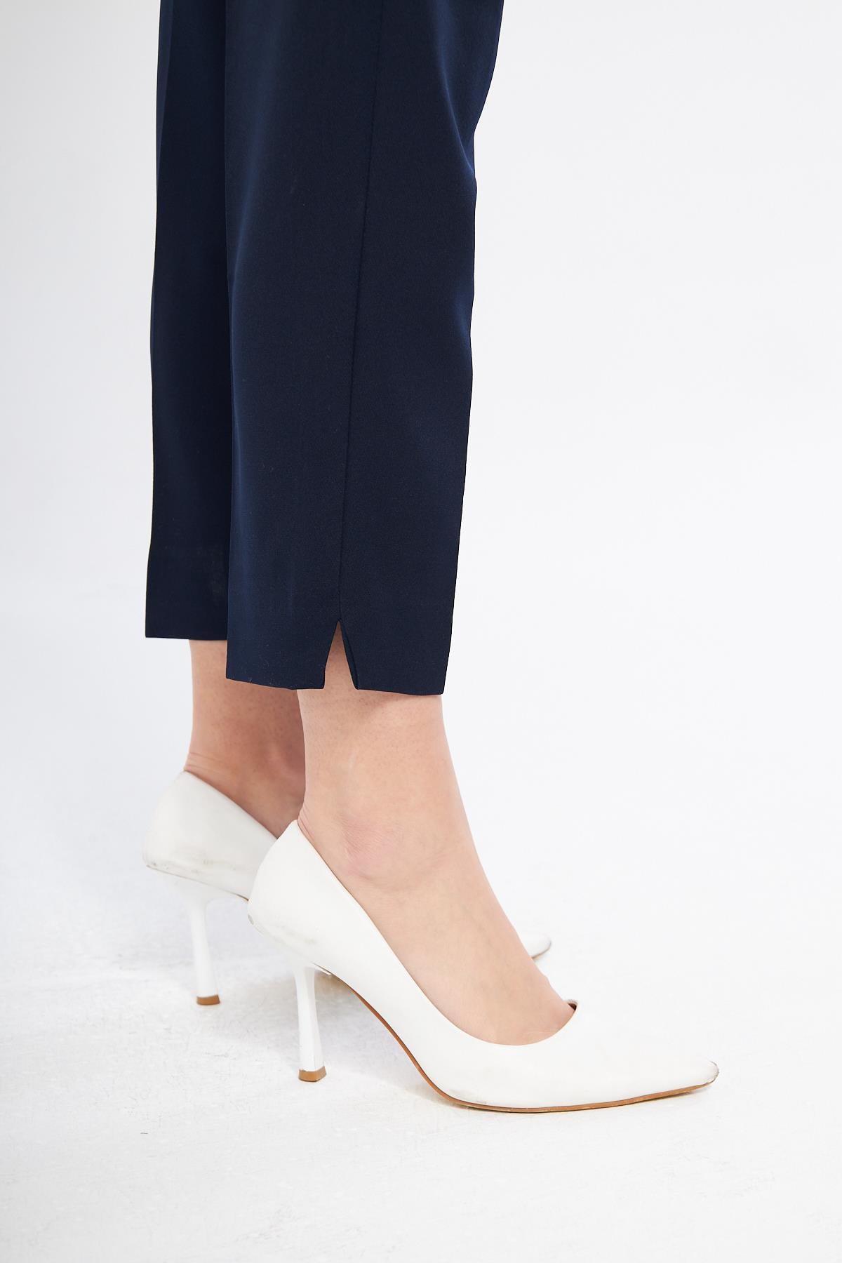 Lacivert smart pantolon - Charamela