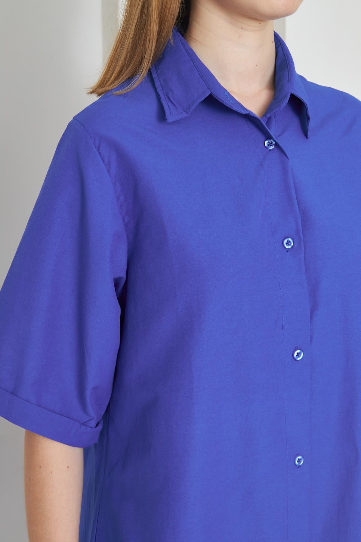 Saks gömlek elbi̇se - Charamela