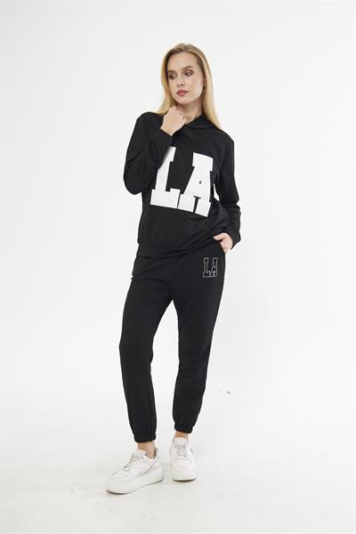 2li siyah eşofman takım s - Charamela