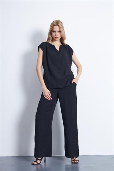 Aerobin siyah dokuma 2li takım set - Charamela