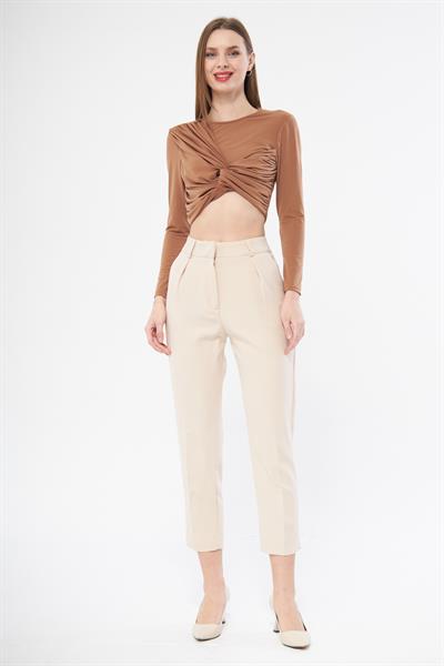 Bej smart pantolon - Charamela