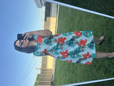 Büyük beden diz altı desenli örme elbise -bge105 - Charamela