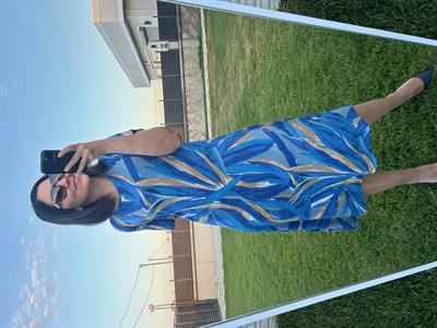 Büyük beden diz altı örme elbise -bge115