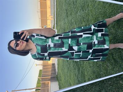 Büyük beden diz altı örme elbise -bge79 - Charamela