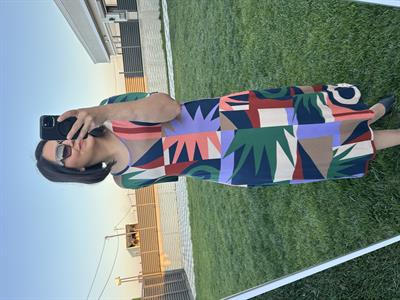 Büyük beden diz altı örme elbise -bge86 - Charamela