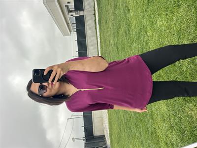 Büyük beden fermuarlı penye viskon bluz - Charamela