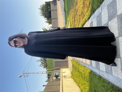 Büyük Beden Uzun Lıkralı Vıskon Penye Elbise-BGE117