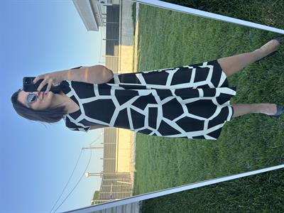 Büyük beden v yaka örme elbise -bge111 - Charamela