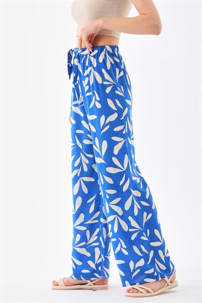 Kadın beli lastilklı rahat kesim palazzo pantolon - Charamela