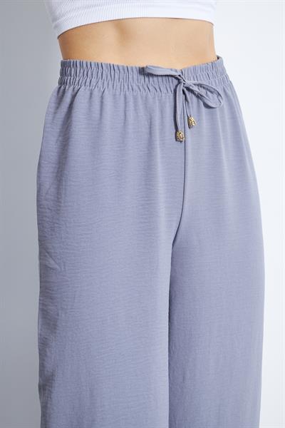 Kadın belli lastikli rahat kalıp pantolon - Charamela