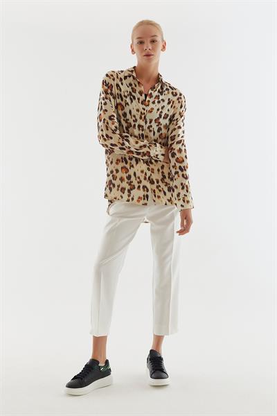 Kadın beyaz pantolon - Charamela