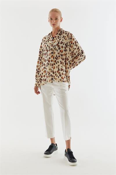 Kadın beyaz pantolon - Charamela