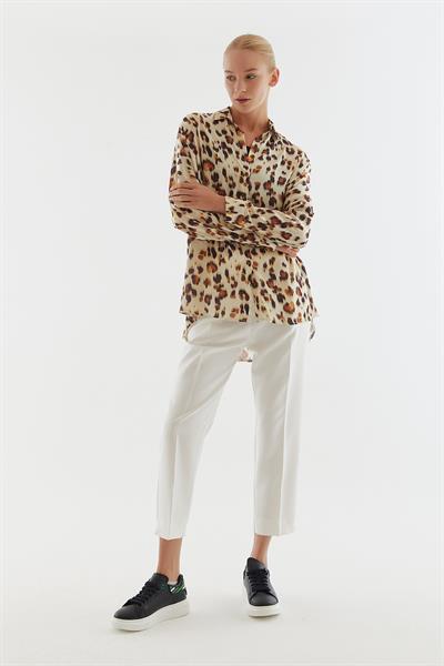 Kadın beyaz pantolon - Charamela