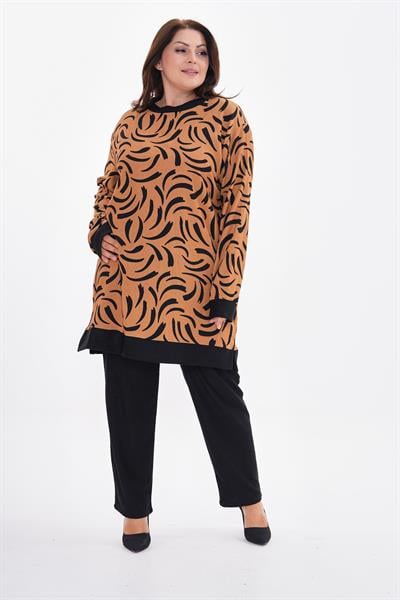 Kadın büyük beden i̇kili takım-bgt35 - Charamela