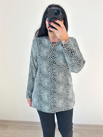 Kadın büyük beden örme bluz-bgb75 - Charamela