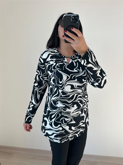 Kadın büyük beden örme bluz-bgb76 - Charamela