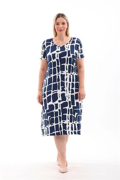 Kadın büyük beden örme elbise - Charamela