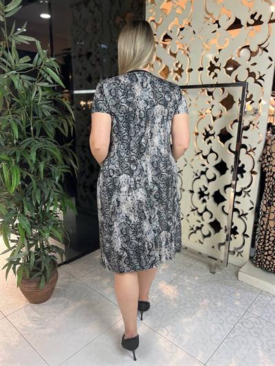 Kadın büyük beden örme elbise - Charamela