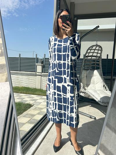 Kadın büyük beden örme elbise-bge66 - Charamela