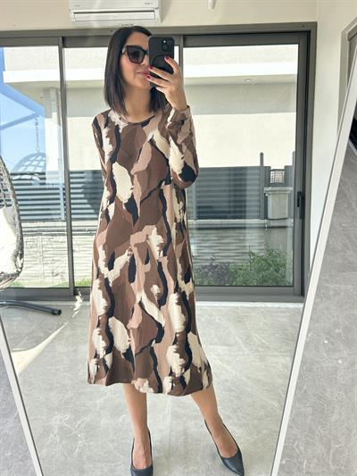 Kadın büyük beden örme elbise -bge72 - Charamela