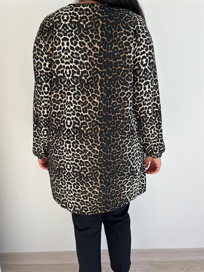 Kadın büyük beden süet görünümlü örme tunık & bluz-bgb73 - Charamela