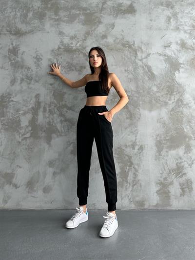 Kadın cep detaylı eşofman altı-bgf04 - Charamela