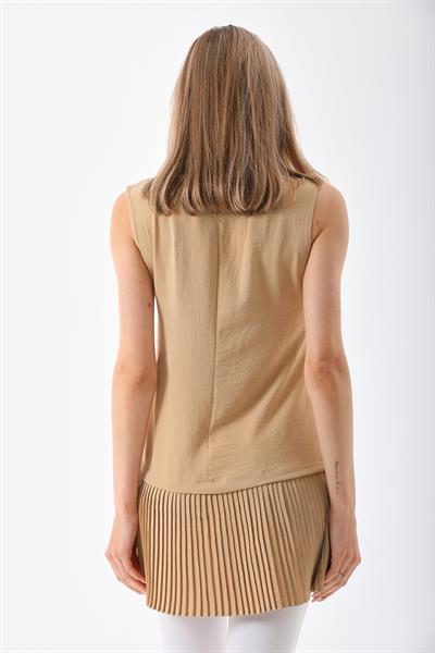 Kadın dokuma piliseli tunik i̇çlik - Charamela