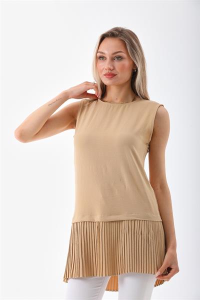 Kadın dokuma piliseli tunik i̇çlik - Charamela