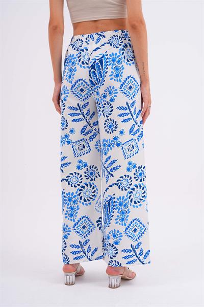 Kadın keten görünümlü pantolon-bgp69 - Charamela