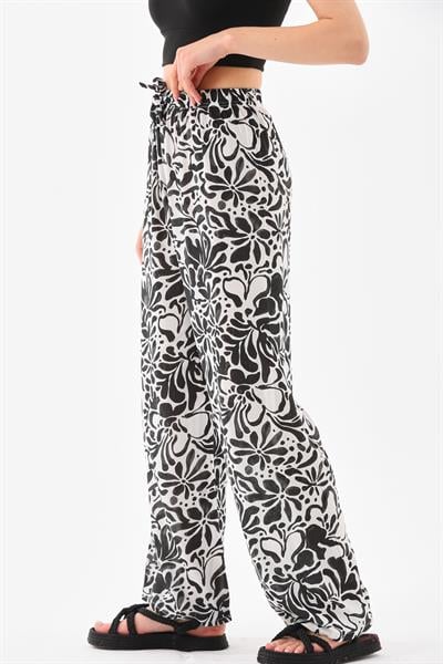 Kadın rahat kalıp palazzo pantolon - Charamela