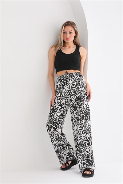 Kadın rahat kalıp palazzo pantolon - Charamela