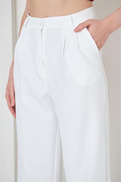Kadın standart fit geniş paça pantolon - Charamela