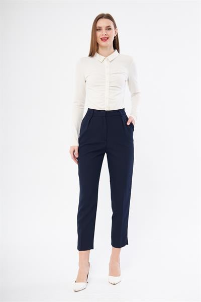 Lacivert smart pantolon - Charamela