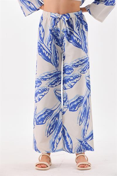 Mavi beyaz kimono takım - Charamela