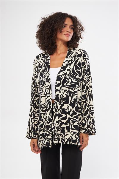 Uzun kollu kadın kimona tunık - Charamela